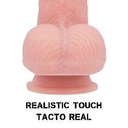 dildo rotador y vibrador realista 22 cm rockarmy - detalle 5