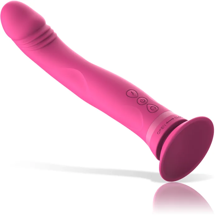 DILDO VIBRADOR SILICONA ROSA - detalle 5