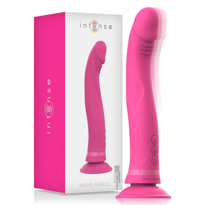DILDO VIBRADOR SILICONA ROSA