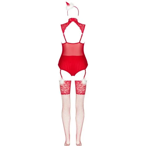 Disfraz Navidad Sexy Body Medias Diadema - detalle 4
