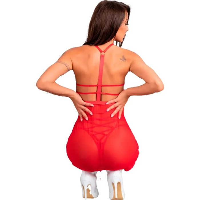 Disfraz Navideño Santa Rojo Camisa Tanga - detalle 3