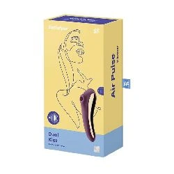 succionador y vibrador dual kiss rojo vino satisfyer - detalle 6