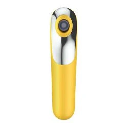 dual love vibrador y succionador con aire pulsado amarillo - detalle 3