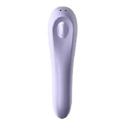 dual pleasure app vibrador y succionador de aire pulsado malva - detalle 3