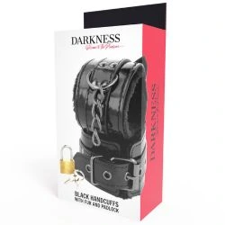 esposas de cuero ajustables manos DARKNESS BONDAGE - detalle 4