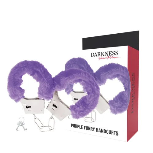 Esposas Bdsm de Metal Forradas Lila Darkness