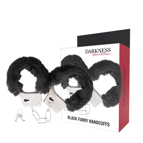 Esposas Bdsm de Metal Forradas Negras Darkness