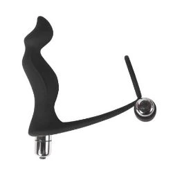 estimulador anal y anillo vibrador negro krell - detalle 5