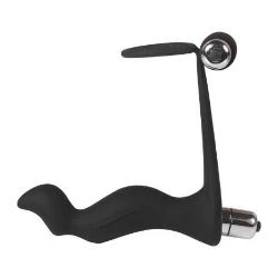 estimulador anal y anillo vibrador negro krell - detalle 6