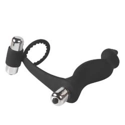 estimulador anal y anillo vibrador negro krell - detalle 7