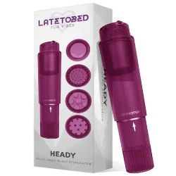 estimulador barato con 4 cabezales morado heady latetobed