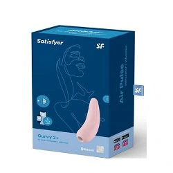 estimulador clitoris satisfyer curvy 2 con app rosa - detalle 6