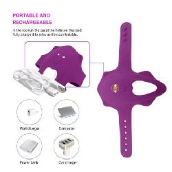 estimulador de braguita control remoto purpura seventeen - detalle 9