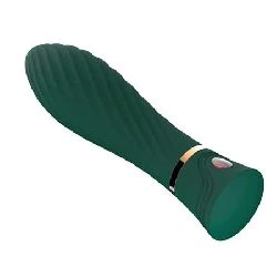 consolador con punta sedosa silicona liquida usb verde - detalle 3