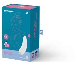 estimulador satisfyer curvy 1 con app blanco - detalle 6