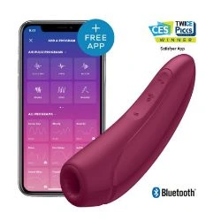 estimulador satisfyer curvy 1 con app rojo