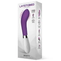 estimulador vibrador curvado benty morado - detalle 2