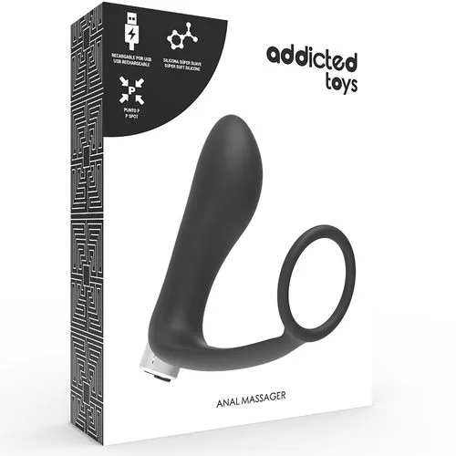 Estimulador Vibrador Prostatico Recargable Negro - detalle 4