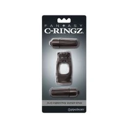 anillo fantasy ringz super duo vibrador negro - detalle 2
