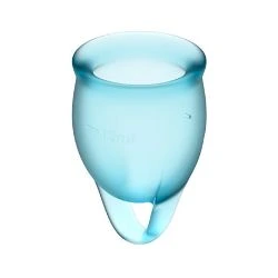 copa menstrual azul satisfyer feel confident - detalle 2