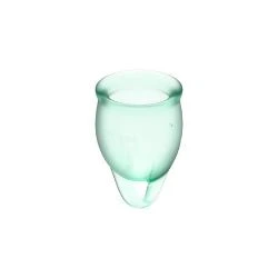 copa menstrual verde feel confident - detalle 2