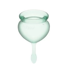 copa menstrual verde feel good satisfyer - detalle 2