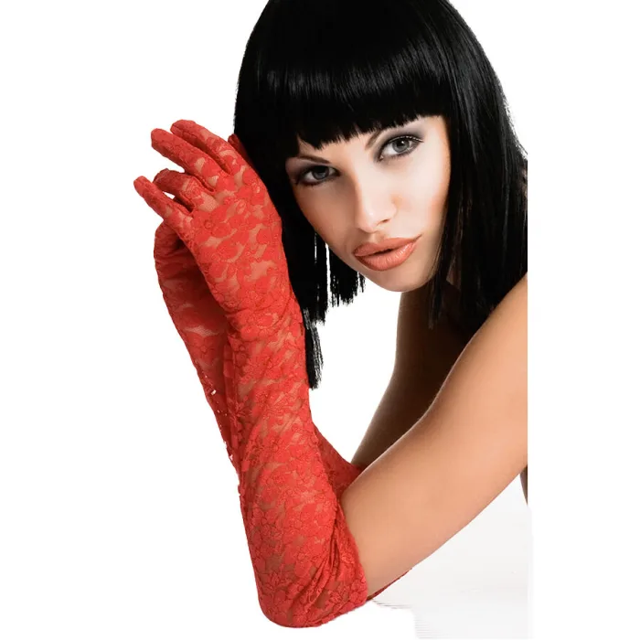 GUANTES LARGOS ROJOS CR 3071
