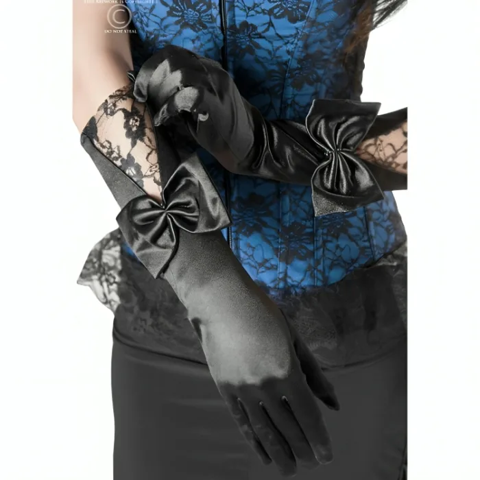 GUANTES SEXYS NEGROS CR 3252 - detalle 2