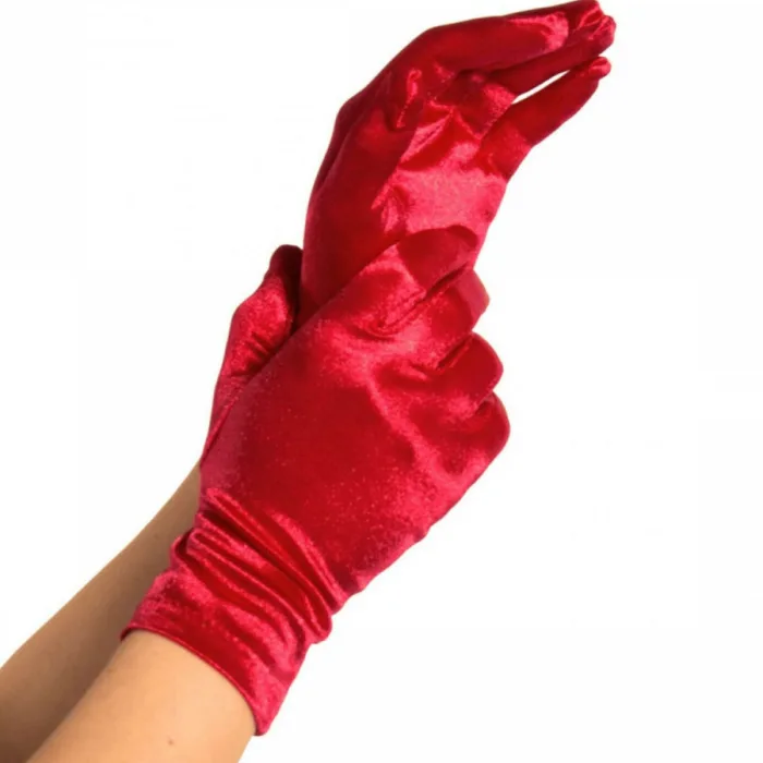 GUANTES SEXYS SATIN ROJO