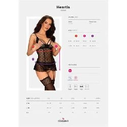 corset heartia negro obsessive - detalle 3