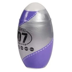 huevo masturbador estria 7 color purpura marca shequ - detalle 2