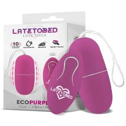 huevo vibrador con control remoto morado latetobed - detalle 3