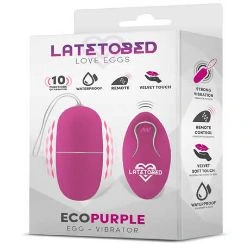 huevo vibrador con control remoto morado latetobed - detalle 4