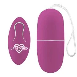 huevo vibrador con control remoto morado latetobed