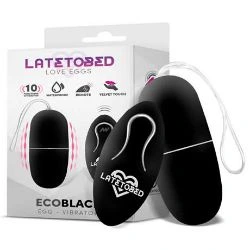 huevo vibrador con control remoto negro latetobed - detalle 3