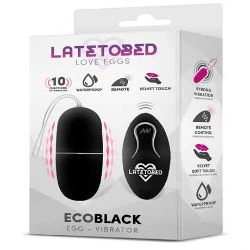 huevo vibrador con control remoto negro latetobed - detalle 4