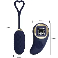 huevo vibrador control remoto azul vivian pretty - detalle 6