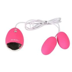 huevo vibrador control remoto doble silicona shequ - detalle 3