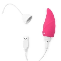 huevo vibrador ijoy forma lengua usb rosa - detalle 4