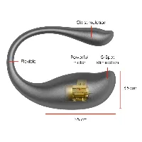 huevo vibrador negro app oninder - detalle 4