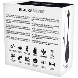 huevo vibrador recargable jenell blacksilver - detalle 3
