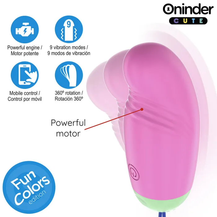Huevo vibrador ROTADOR 360 con APP - detalle 6