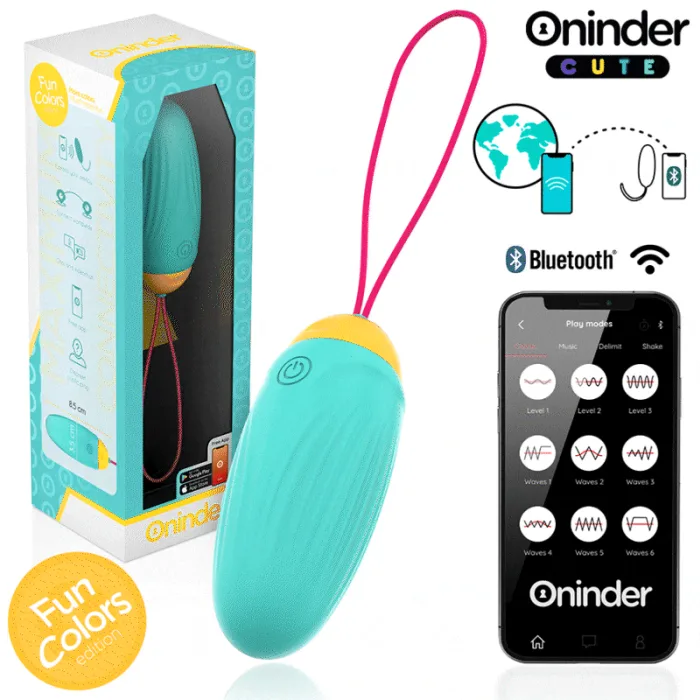 Huevo vibrador rotador con GEMAS - detalle 2