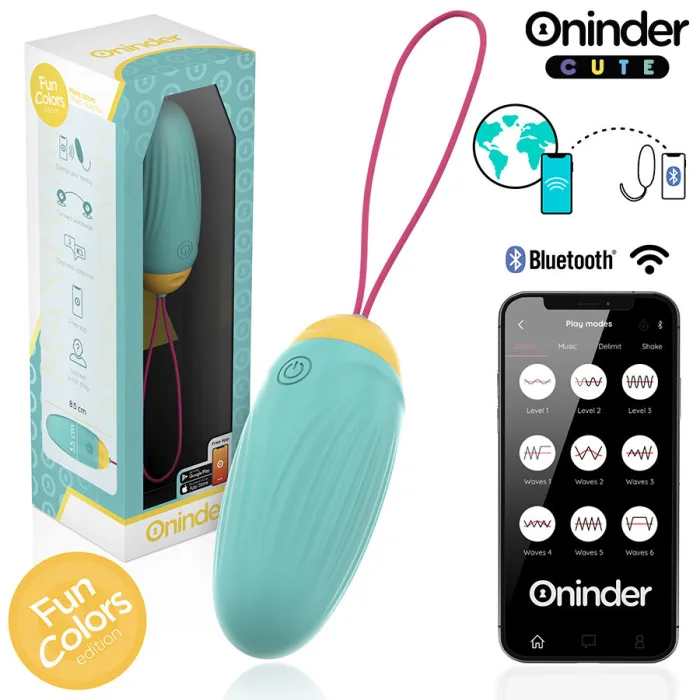 Huevo vibrador rotador con GEMAS - detalle 3