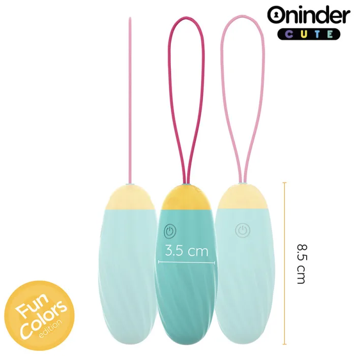 Huevo vibrador rotador con GEMAS - detalle 4