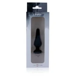 plug anal pipo silicona negro 10 cm - detalle 3