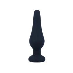 plug anal pipo silicona negro 10 cm - detalle 2