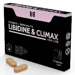 caja de 10 pastillas líbido  para mujer libidine & climax