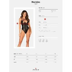 body norites teddy negro talla grande obsessive - detalle 3
