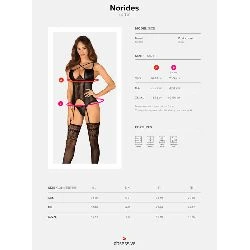 Corsé negro y tanga Norides a juego obsessive - detalle 3
